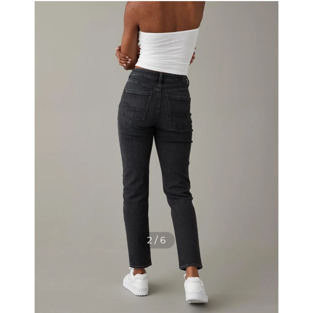 American Eagle Outfitters Dark Gray Straight Leg Jeans - Picture 3 of 12